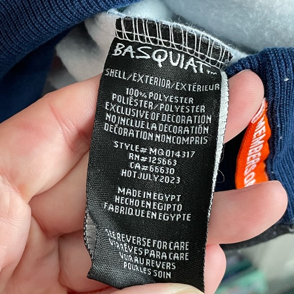 Jean-Michel Basquiat All Over Graffiti Print Hoodie - Picture 6 of 8